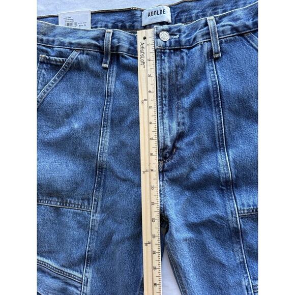 AGOLDE Cooper Cargo in Denim Blue Regulation Women’s Size 34 Style#:A9120-1141 - Picture 5 of 16